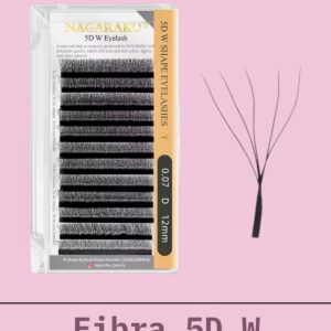 Pestañas Nagaraku Fibra 5D W