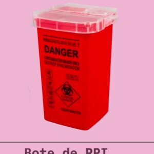 Bote Rojo Contenedor de RPBI
